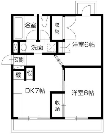 ピース・シーサイド黒崎の物件間取画像